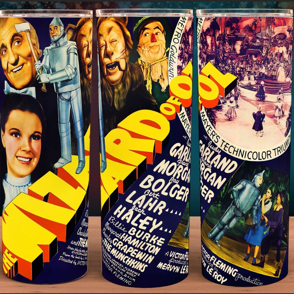 The Wizard of Oz Classic Movie Marquee Cup Tumbler 20oz